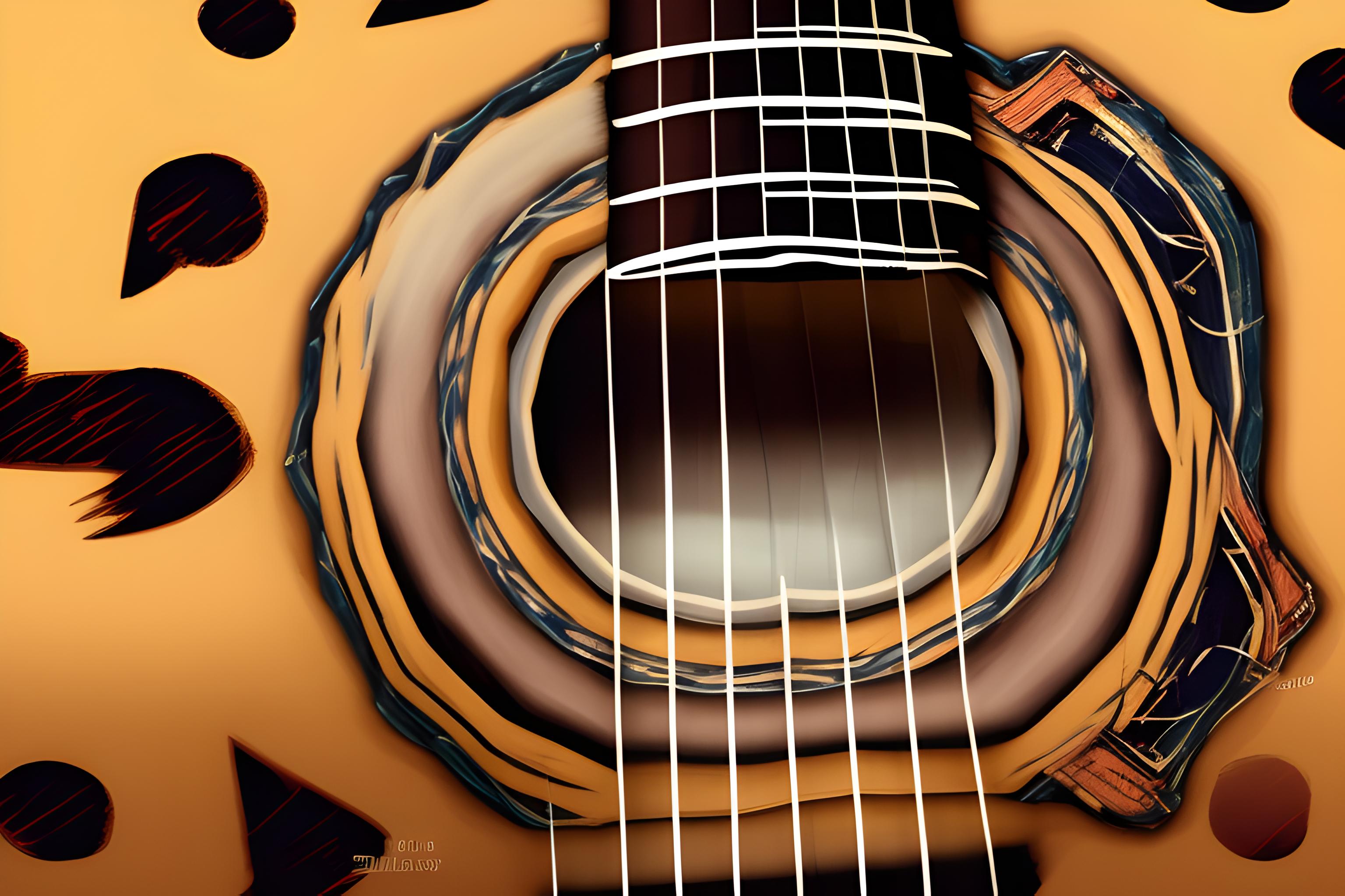 guitarra com efeitos vintage de fundo
